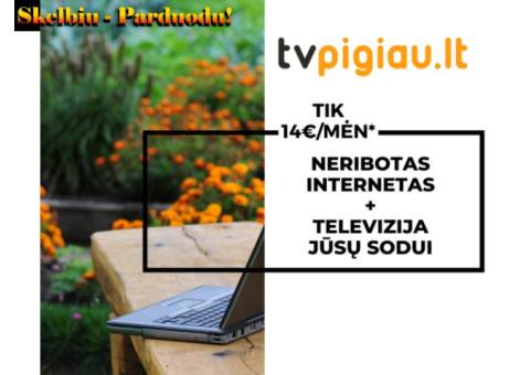 TV ir internetas jūsų sodui tik 14 eur/mėn!