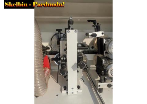 Kraštų užklijavimo staklėsWOODLAND MACHINERY    (su lankstų skylių praleidimo funkcija) (naujos)