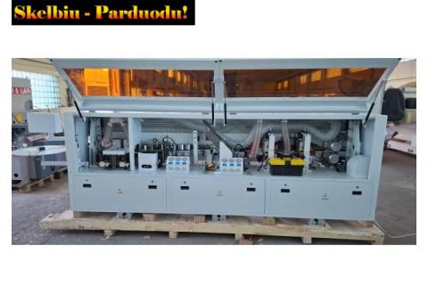 Kraštų užklijavimo staklėsWOODLAND MACHINERY    (su lankstų skylių praleidimo funkcija) (naujos)