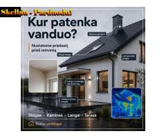 Bėga per stogą? Pratekėjimo diagnostika be ardymo
