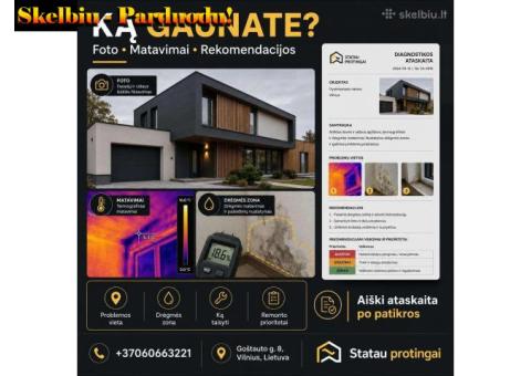 Bėga per stogą? Pratekėjimo diagnostika be ardymo