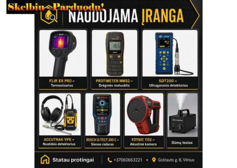 Bėga per stogą? Pratekėjimo diagnostika be ardymo