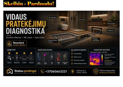 Grindinio šildymo, san. mazų pratekėjimų paieška