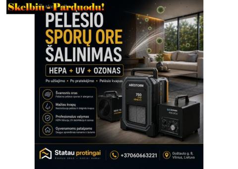PELĖSIO SPORŲ ORE ŠALINIMAS
