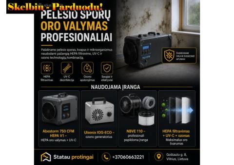 PELĖSIO SPORŲ ORE ŠALINIMAS