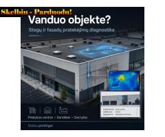 Plokščių stogų ir fasadų pratekėjimų diagnostika