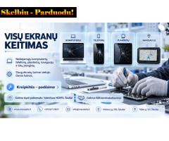 Nešiojamųjų kompiuterių, telefonų ir planšečių ekranų keitimas visoje Lietuvoje